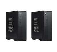 ClAZTyict 2X MX02 Mini ITX Caja de Computadora HTPC Host Chasis USB2.0 ITX Envoltura Chasis de Control Industrial para Negocios Oficina