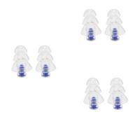 ClAZTyict 3X 27Db Silicona Earbud Musician Filter Tapones para los OÍDos ReducciÓN de Ruido CancelaciÓN de la ProtecciÓN Auditiva Earbud Reutilizable Cuidado del Sueño para Dj (Azul)