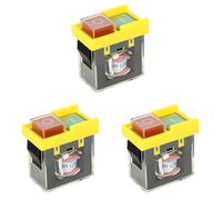 ClAZTyict 3X Kjd6 5E4 250V 6A Interruptor de Seguridad Universal: Electromagnético Impermeable, Interruptor de Herramienta Corte de Energía, Botón de