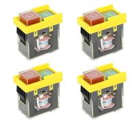 ClAZTyict 4X Kjd6 5E4 250V 6A Interruptor de Seguridad Universal: Electromagnético Impermeable, Interruptor de Herramienta Corte de Energía, Botón de