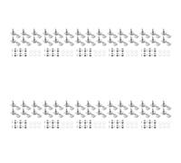 ClAZTyict 60 Piezas Plata Perillas de Maquina de Guitarra Acustica Clavija de Sintonizacion de Cuerda de Guitarra Sintonizador (30 para Izquierda + 30 para Derecho)