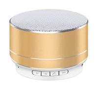 ClAZTyict A10 Mini Altavoz Bluetooth Portátil Cañón Exterior Subwoofer Caja de Sonido Soporte Tarjeta TF Dorado