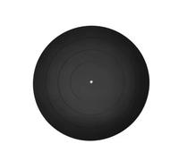 ClAZTyict Almohadilla de Silicona Antivibración de 12 Pulgadas para Tocadiscos LP, Alfombrilla de Goma Antideslizante para una Mejor Calidad y Estabilidad del Sonido, Color Negro