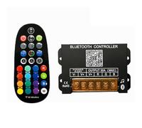 ClAZTyict Controlador de tira de luz LED RGB de 5 a 24 V con Bluetooth, 30 A, 4 cables, 3 canales, lámpara de voltaje constante con regulador remoto de 29 teclas