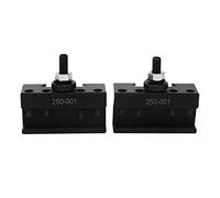 ClAZTyict Juego de 2 Piezas 250-001 0Xa Herramienta de Cambio Rápido Portaherramientas de Torneado Material de Acero 1# Soporte