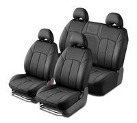 Clazzio 2013-2018 Dodge Ram 1500 Crew Cab Trasero 60/40 con reposabrazos Central, Funda de Asiento de Piel de napa