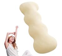 CLBDRESS Almohada Corporal para Dormir de Lado, Almohada Apoyo Total en Forma Vaina de Guisante con Tejido Refrescante y Funda Lavable, Almohadas Ergonómicas para Soporte Espalda, Cadera y Piernas