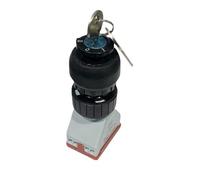 CLBSWYEJK Interruptor de Control Giratorio 3P de 30 mm 8097 con Llave de Bloqueo de Dos o Tres Posiciones, 2 NO(2P 1NO1NC)