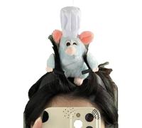 CLBYVGHH 2024 mujeres lindo ratón animal dibujos animados Remy felpa Diademas Accesorios Cosplay disfraz Halloween peinados