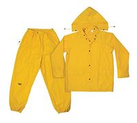 CLC lluvia desgaste R102 amarillo poliéster 3 piezas traje impermeable, R102M