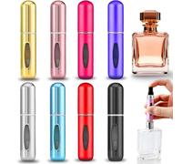 ClcIosis 8 atomizadores de perfume portátiles para viajes, 5 ml, rellenable, fácil de transportar para viajes y negocios, adecuado para hombres y mujeres