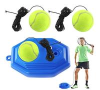 ClcIosis Juego de 4 pelotas de tenis con cuerda, entrenador de tenis, fácil de usar, perfecto para el autoestudio y entrenamiento individual, entrenador de tenis para niños, también como regalo para