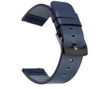 CLCLGOKKOH Correa De Cuero For Hombre Y Mujer, Correa De Reloj Inteligente Con Hebilla De Acero Inoxidable.(K,24mm)