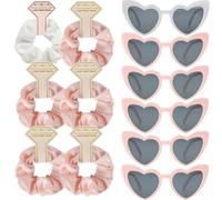 Clcnsusilk Juego de 6 coleteros de satén para propuesta de dama de honor, para despedida de soltera, ideal para despedida de soltera, ideal como regalo para bodas, fiestas (blanco y rosa)