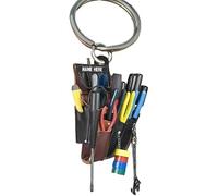 Cldaisy Llavero acrílico único con dije de herramienta de electricista, práctico llavero de herramientas de electricista, llavero, llavero, colgante, llavero de mujer, acrílico plano 2D, transparente