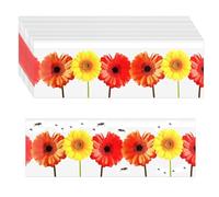 CLDURHGE 30 Piezas de Trampa para Moscas para Ventana, Tiras Adhesivas de Papel matamoscas para Interiores, diseño de Flores, Ventana de Papel matamoscas para atrapar Moscas, caléndula