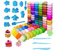 CLDURHGE Arcilla polimérica 100 Colores Secado al Aire para Manualidades Creativas, Kit Completo con 14 Herramientas, Arcilla Ligera Ideal para niños y Adultos en proyectos artísticos