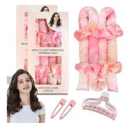 CLDURHGE Diadema Rizadora Sin Calor - Logra Rizos Perfectos con nuestros Rulos Calientes para el Pelo y Kit de Rizadores de Cabello Sin Calor, el Conjunto para una Onda sin Calor y un Blowout sin