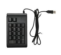 CLDXTrading Teclado numérico de 19 Teclas, Teclado numérico con Cable USB con retroiluminación de 3 Colores, Teclas en Forma de U para computadora portátil, PC de Escritorio, Teclado numérico