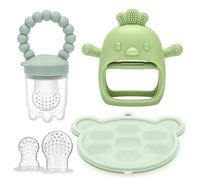 CLDY Comedero de frutas para bebés y mini bandeja para picar congelador, 4 meses en adelante, moldes para congelador de paletas de leche materna para aliviar la refrigeración del bebé, comedero de