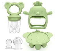 CLDY Comedero de frutas para bebés y mini bandeja para picar congelador, 4 meses en adelante, moldes para congelador de paletas de leche materna para aliviar la refrigeración del bebé, comedero de