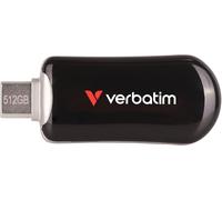 Unidad flash USB Verbatim 30227 512 GB USB Tipo C 100 MB/s Negro