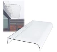 Clea - Toldo de policabonato para Font Doo, patio, ventana, estante superior de 50 x 430 cm, toldo duradero, resistente a la intemperie, elegante potenciación entance