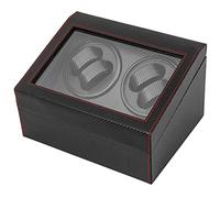 CLEADONG Caja Giratoria Automática Para 4+6 Relojes, Funciona Con Pilas o Fuente de Alimentación - Negro, Funcional