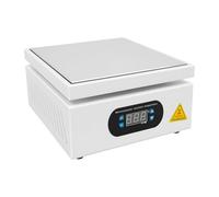 CLEADONG Placa calefactora eléctrica, estación de precalentamiento 200 x 200 mm, estación de soldadura de 700 W, placa calefactora ajustable 0-400 °C, eléctrica para precalentar y postprocesar en el