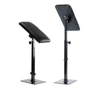 CLEADONG Reposabrazos para tatuaje, reposabrazos de 68 a 100 cm, altura ajustable, para estudios o tatuajes, negro, 52 x 21 x 11 cm
