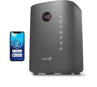 Humidificador con esterilización UVC, ionizador y aromaterapia. - Clean Air Optima CA-605 Smart Top Filling - Humidificación máx. 480 ml/h. Para habitaciones de hasta 65 m²/160 m³ (titanio)