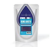 Clean and Pure Bone Broth en Polvo 400g | De Suecia | Probado en Laboratorios del UK | 95% de Proteína de Res y 84% de Colágeno Hidrolizado | Caldo de Huesos de Res Alimentada con Pasto | 40 Porciones