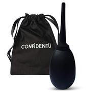CLEAN Confidence Bombilla Enema - Forma ovalada - Versátil All-In-One Ideal para soluciones de ducha de viaje - Premium Medical Silicone, seguro, suave y cómodo para hombres y mujeres - by ConfidentU
