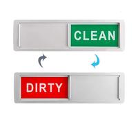 Clean Dirty Sign for Dishwasher - Magnetic & Adhesive Kitchen Label - Bold, Easy-to-Read Text - Simple Slide Mechanism - Perfect for Dishwashers, Refrigerators & All Kitchen Surfaces!