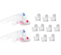 Clean Hands - Doble kit Multiuse de guantes higiénicos profesionales con imán, para la manipulación de alimentos, panadería, carnes y pescados