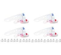 Clean Hands - Kit multiusos de guantes higiénicos profesionales con imán, para manipulación de alimentos, panadería, alimentos, carne y pescado, 4 paquetes