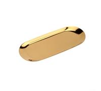 Clean Line Design Bandeja de metal para uso en espacios domésticos que requieren soluciones eficientes para almacenamiento, servir o decoración (dorado)