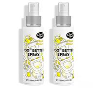 Clean-n-Fresh Aerosol para inodoro, 6.8 onzas líquidas, hasta 400 usos, aceite esencial de plantas 100% natural, aroma cítrico, desodorante de baño