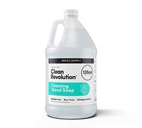 Clean Revolution Contenedor de suministro de recambio de jabón de manos espumoso. Fórmula lista para usar, fragancia Spring Air, 128 onzas líquidas