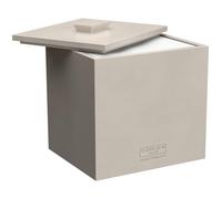 CLEAN SKIN CLUB Caja de cemento para 50 toallas desechables limpias, XL (toallas no incluidas), contenedor de hormigón para toallas faciales, almacenamiento de mostrador de baño, cubeta de piedra para