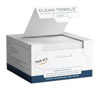Clean Skin Club Toallas limpias, toalla facial 100% de base biológica aprobada por dermatólogos, toalla facial desechable clínicamente probada, paño facial, toallitas secas desmaquillantes, ultra