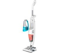 Clean & Steam Multi RY8544WH , Limpiador de vapor blanco/Azul, aspiradora de pie y escoba eléctrica Sin bolsa 0,5 L 1700 W Blanco, Azul