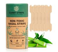 Clean Strips Tiras nasales no tóxicas para ronquidos, sueño, congestión y deportes, sin PFA e hipoalergénicas, abre los pasajes nasales para una respiración más fácil