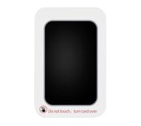 Clean Touch Ink Pad - Inkless Kids Footprint Kit with Colorful Imprint Cards | Handprint Ornament Kit Keepsake Pawprint Maker for Family Friends, Large Black/Blue/Pink 2-Pack