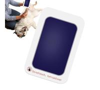 Clean Touch Ink Pad - Inkless Kids Footprint Kit with Colorful Imprint Cards | Handprint Ornament Kit Keepsake Pawprint Maker for Family Friends, Large Black/Blue/Pink 2-Pack