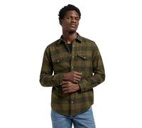 Clean Western Camiseta, Ejército Verde Buffalo Check, M