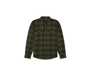 Clean Western Camiseta, Ejército Verde Buffalo Check, S