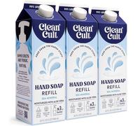 Cleancult 3 recambios de jabón líquido Blue Sage de 900 ml, jabón de manos derivado de coco que nutre e hidrata, jabón líquido de aloe, sin parabenos ni ftalatos