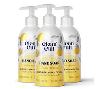 Cleancult Verbena de limón - Jabón de manos hidratante - Botella de aluminio recargable - Fabricado con aloe vera - nutre e hidrata la piel seca y sensible, 350 ml