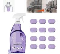 Cleaner, Cleaning Spray with Concentrated Cleaning Tablets, Multi Purpose Cleaning System,Cleaner for Instant Stain Removal (12 pcs)